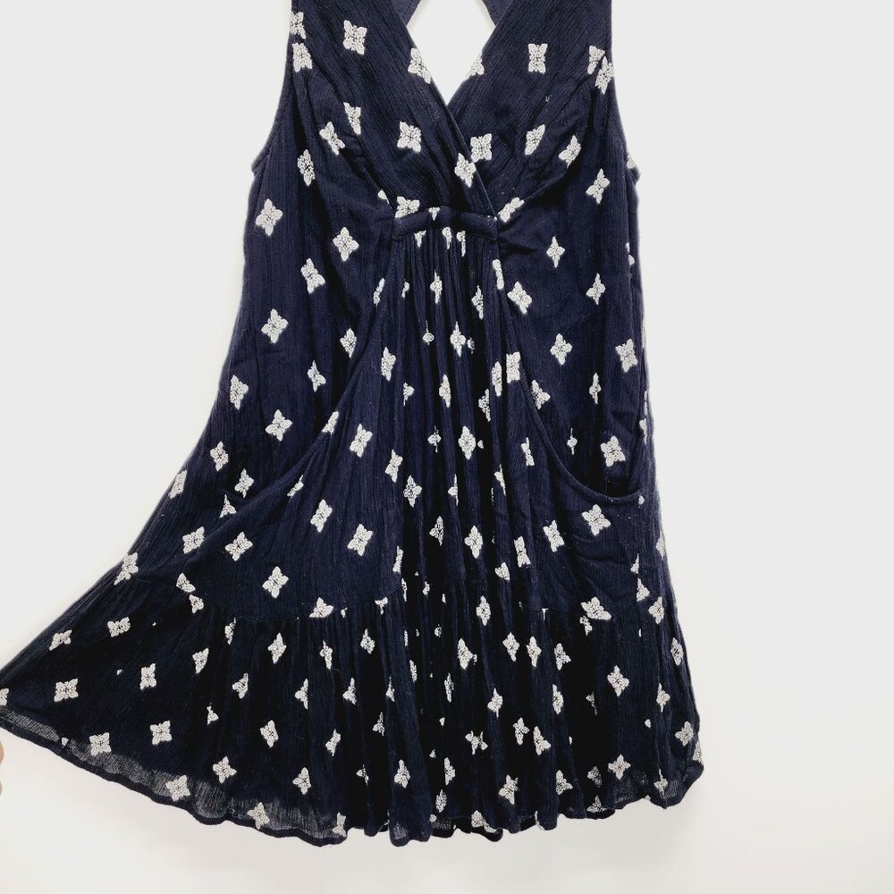 Free People Dress Womens Sleeveless Black & White Print Rayon Blend Size S - Picture 8 of 13